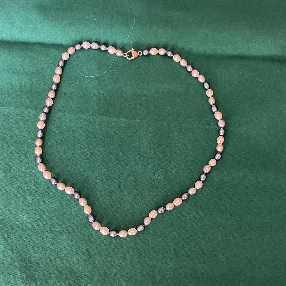 Honora Elegant Pink and Blue Pearl Necklace